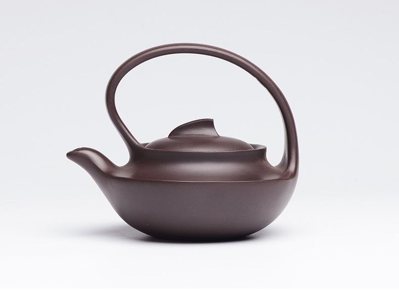 提梁精美紫砂壺，創意手工紫砂壺