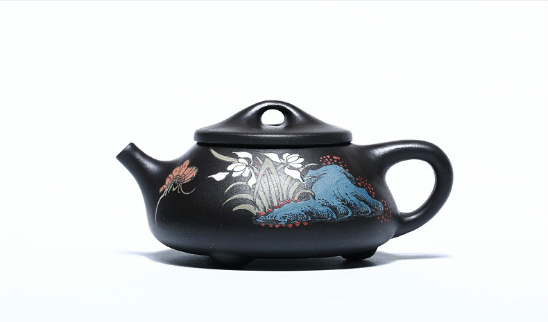 石瓢手工紫砂壺，精致典雅紫砂壺