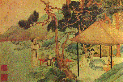 茶會圖 [明] 文征明